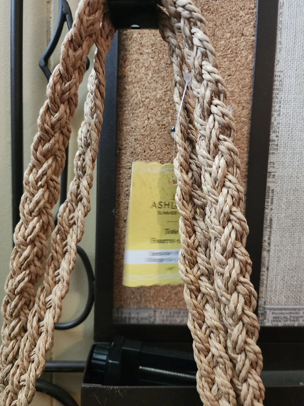 Woven Crochet Hobo Tote Bag in Natural Tan